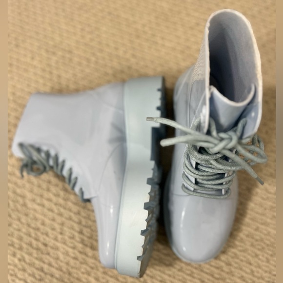 ASOS Design Lace Up Wellie Boots - Picture 2 of 4